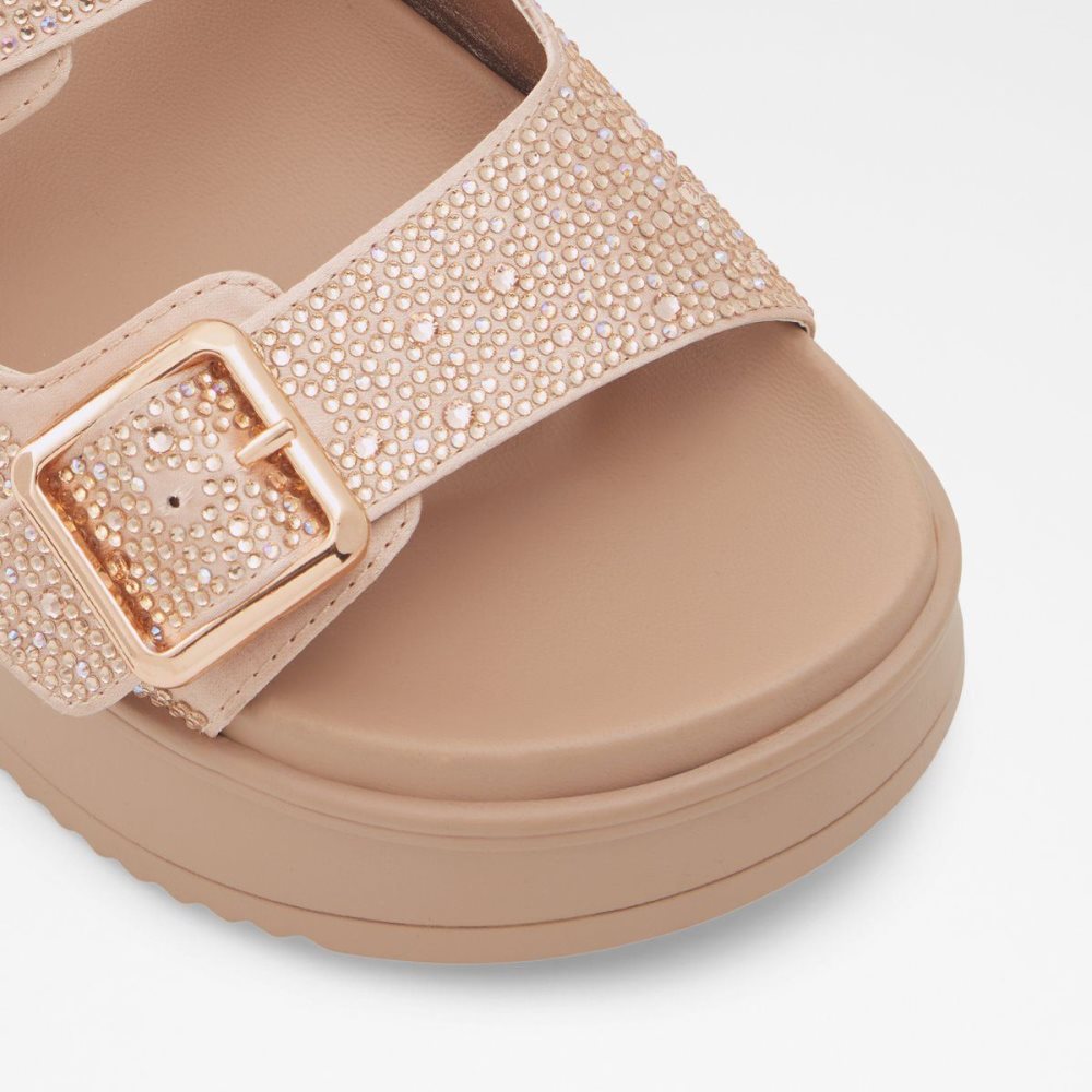 Rose Gold Aldo Jika Slide sandal - Flatform | 578064-ZSQ