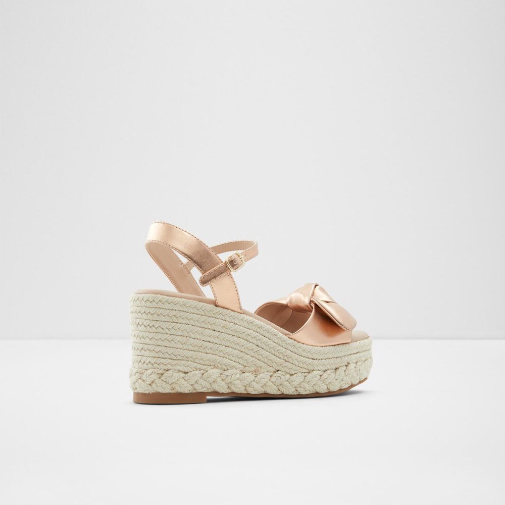 Rose Gold Aldo Macrama Wedge sandal - Wedge heel | 095273-MOQ