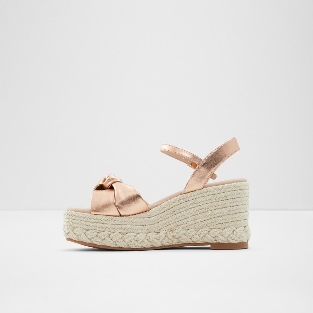 Rose Gold Aldo Macrama Wedge sandal - Wedge heel | 095273-MOQ