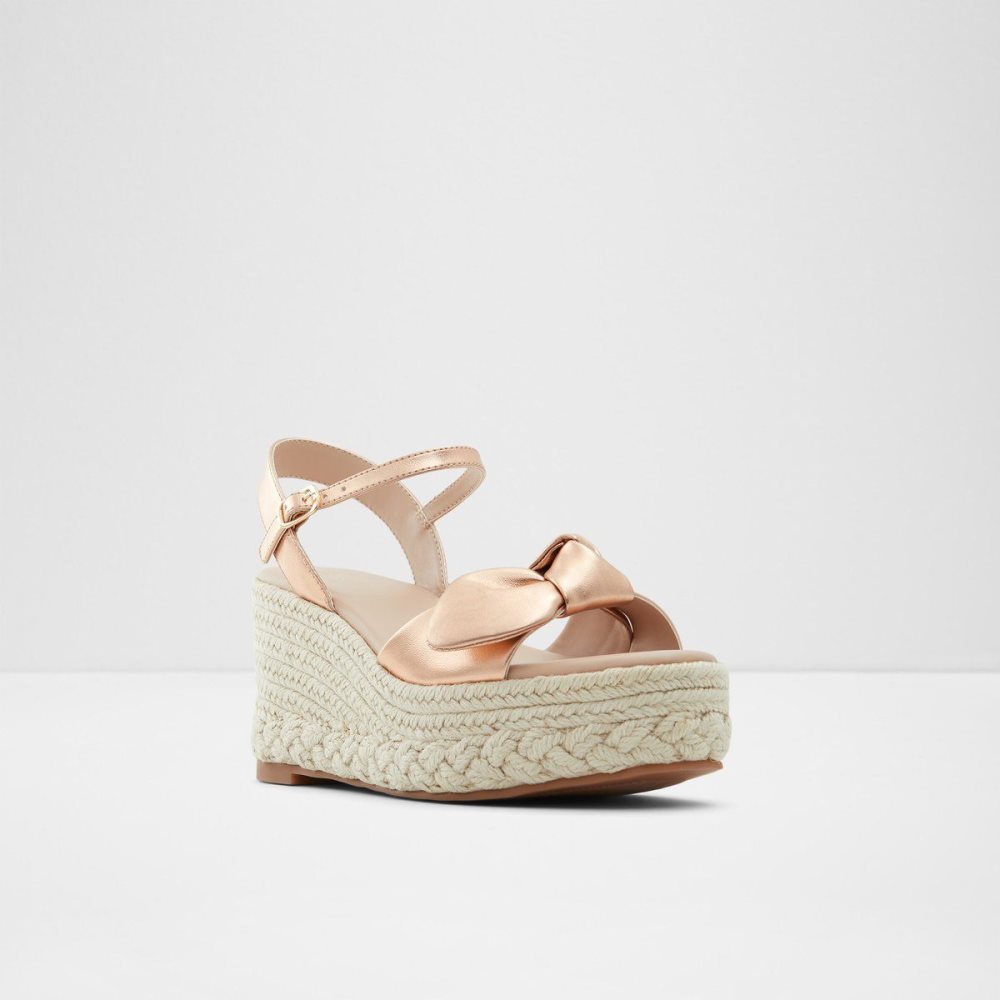 Rose Gold Aldo Macrama Wedge sandal - Wedge heel | 095273-MOQ