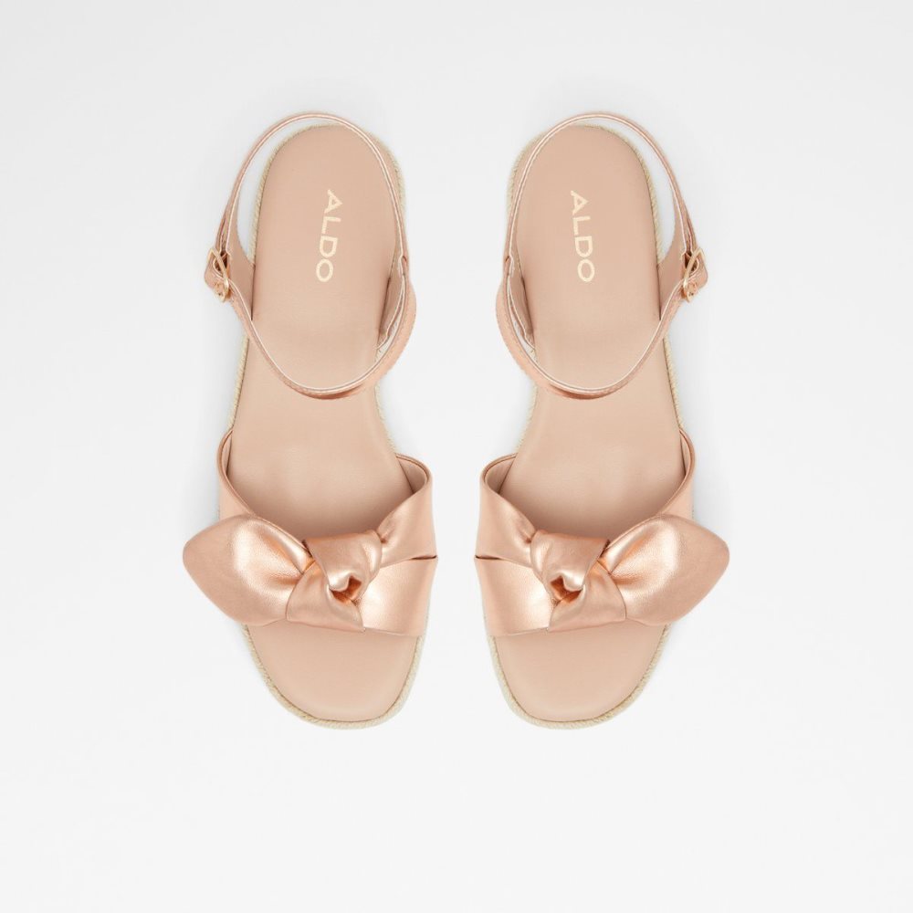 Rose Gold Aldo Macrama Wedge sandal - Wedge heel | 095273-MOQ