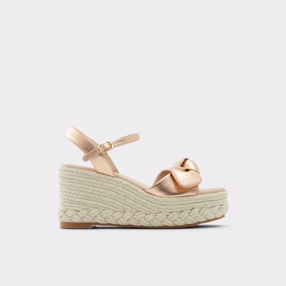 Rose Gold Aldo Macrama Wedge sandal - Wedge heel | 095273-MOQ