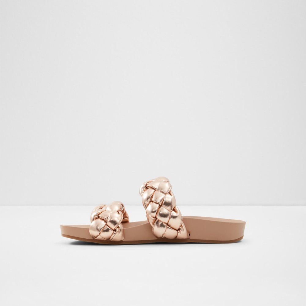 Rose Gold Aldo Oaka Slide sandal | 157390-RSA