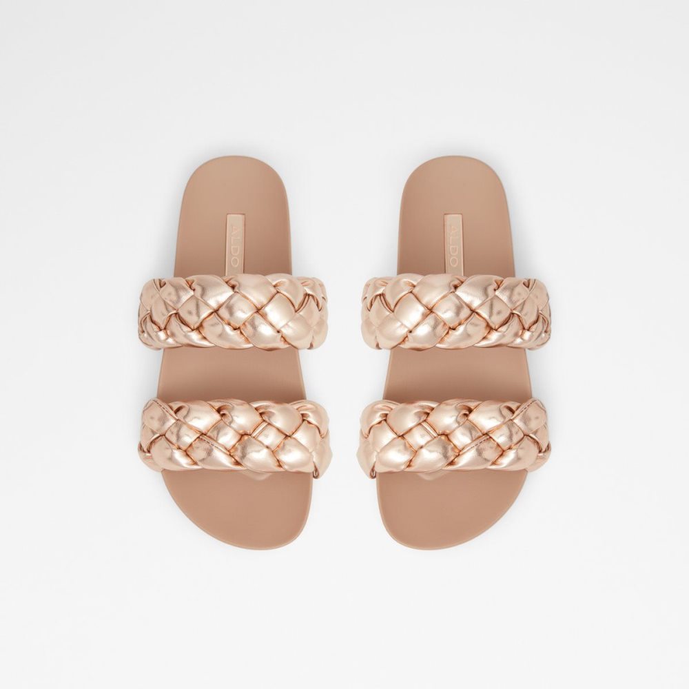 Rose Gold Aldo Oaka Slide sandal | 157390-RSA