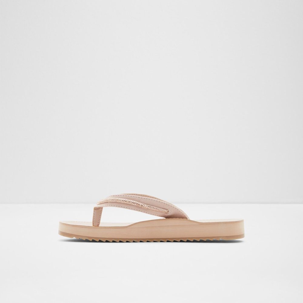 Rose Gold Aldo Polo Flip flops | 834965-KHB