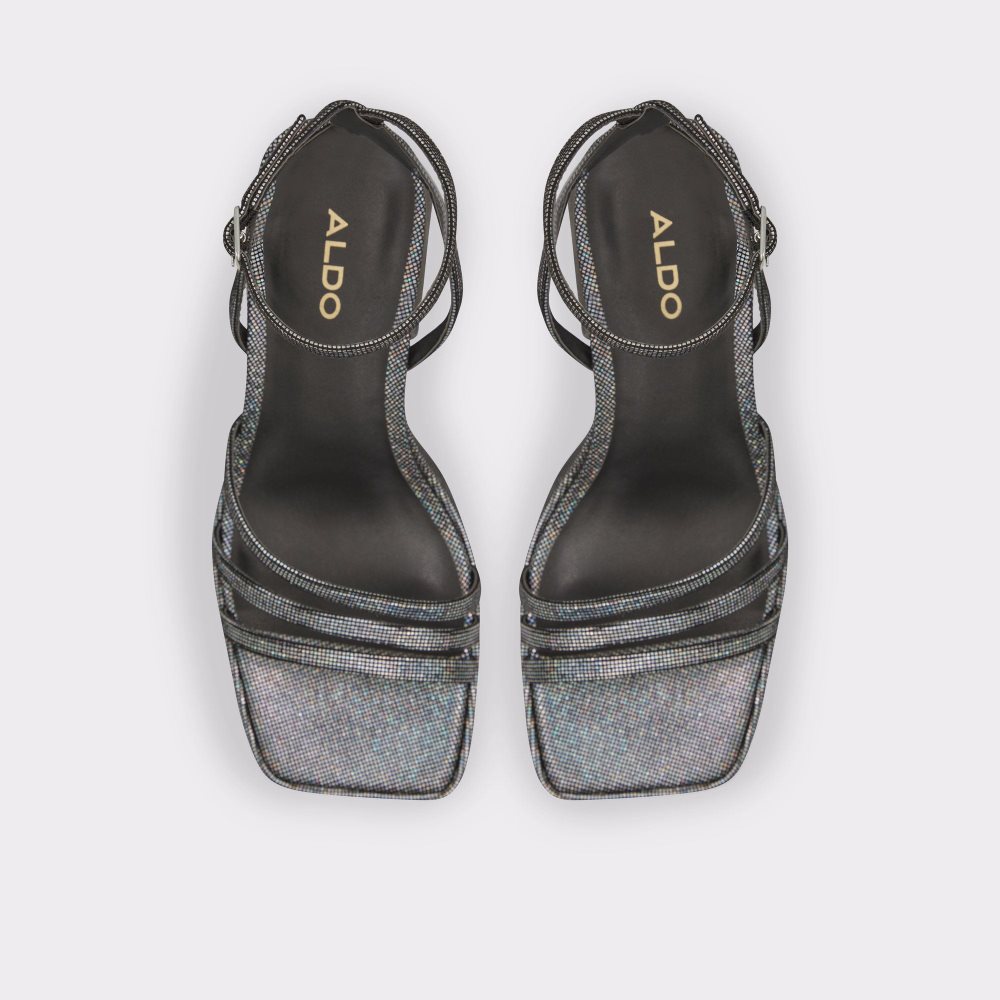 Silver Aldo Landabriver Strappy heeled sandal - Flatform | 695283-ANS