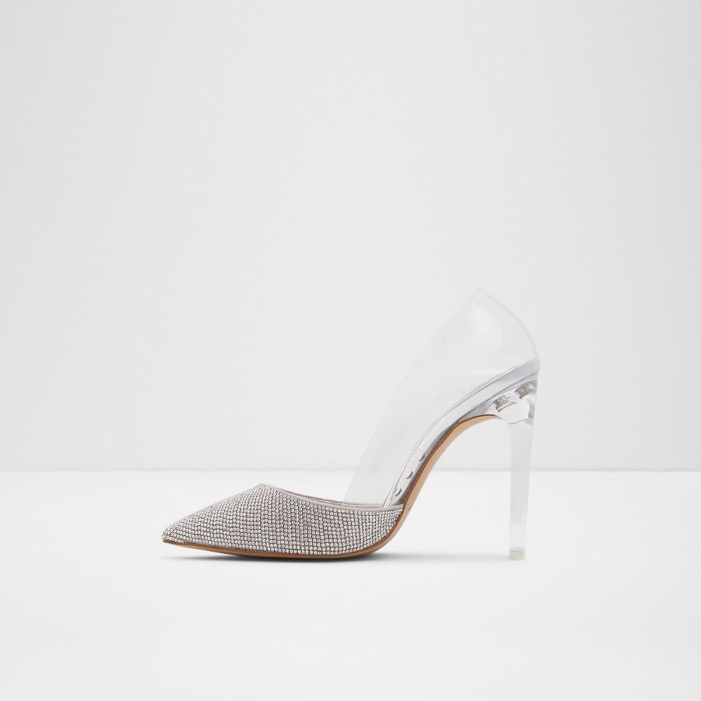 Silver Aldo Violetta High heel shoe | 381407-YUQ