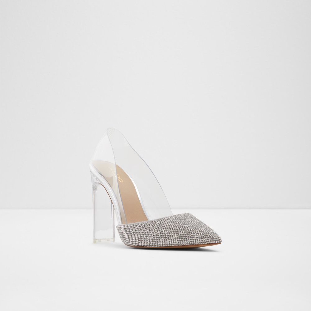 Silver Aldo Violetta High heel shoe | 381407-YUQ