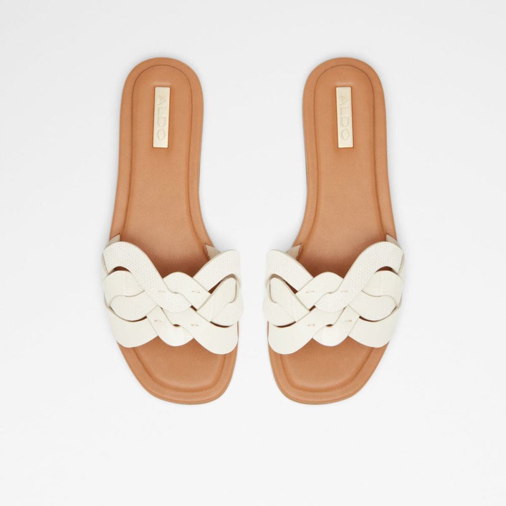 White Aldo Adwilaviel Slide sandal | 356012-UOE