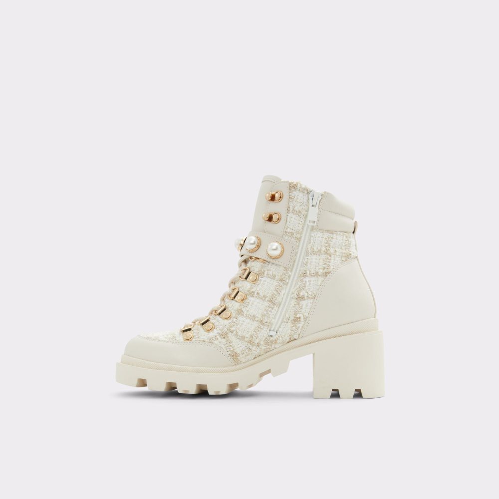 White Aldo Afirasean Combat boots - Lug sole | 712039-YOW