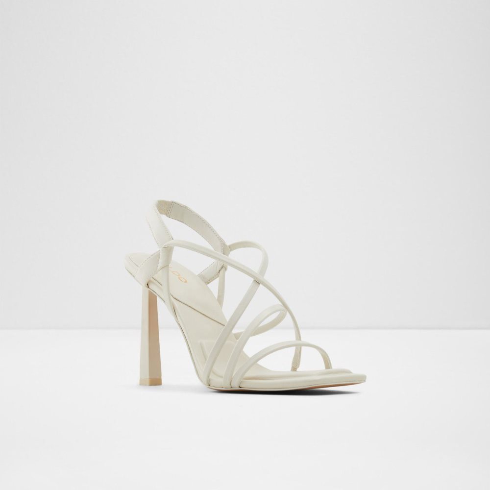 White Aldo Amilia Strappy high heel sandal | 980635-CKM