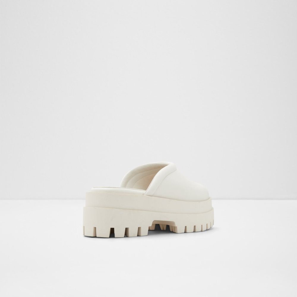 White Aldo Biglease Platform Mule - Lug sole | 049316-YXS