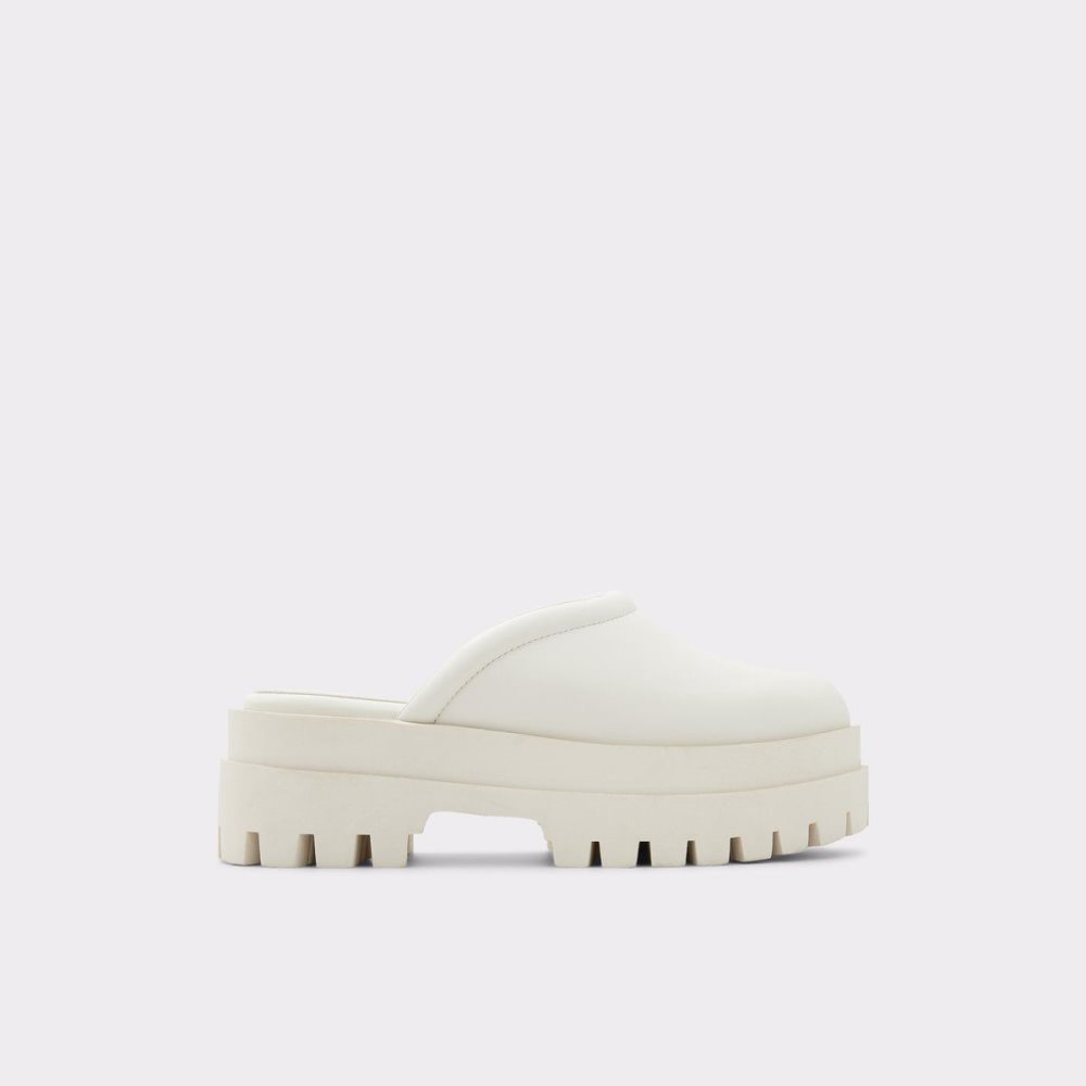 White Aldo Biglease Platform Mule - Lug sole | 049316-YXS