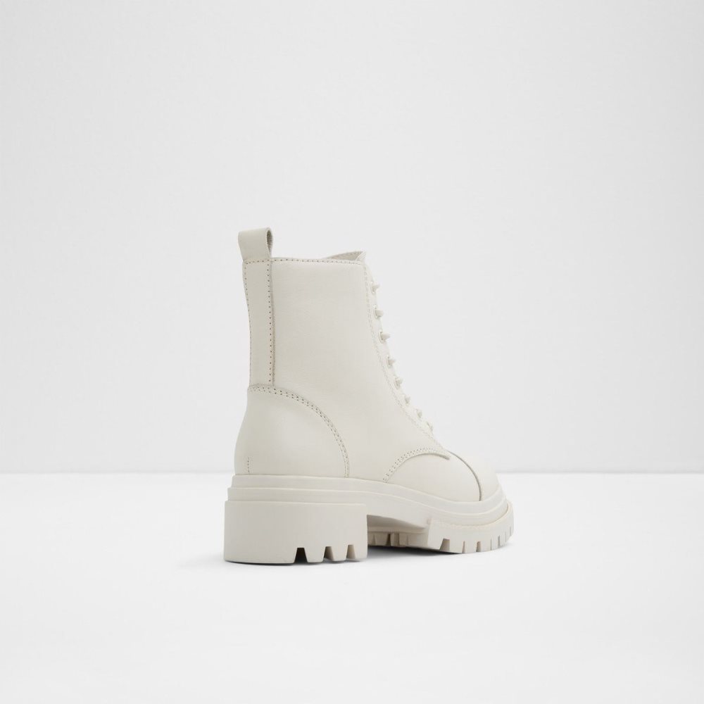 White Aldo Bigmark Combat boots - Lug sole | 763940-KMC