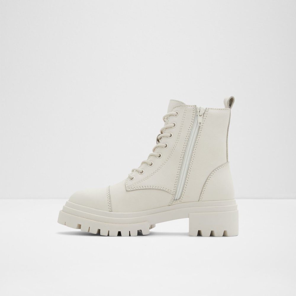 White Aldo Bigmark Combat boots - Lug sole | 763940-KMC