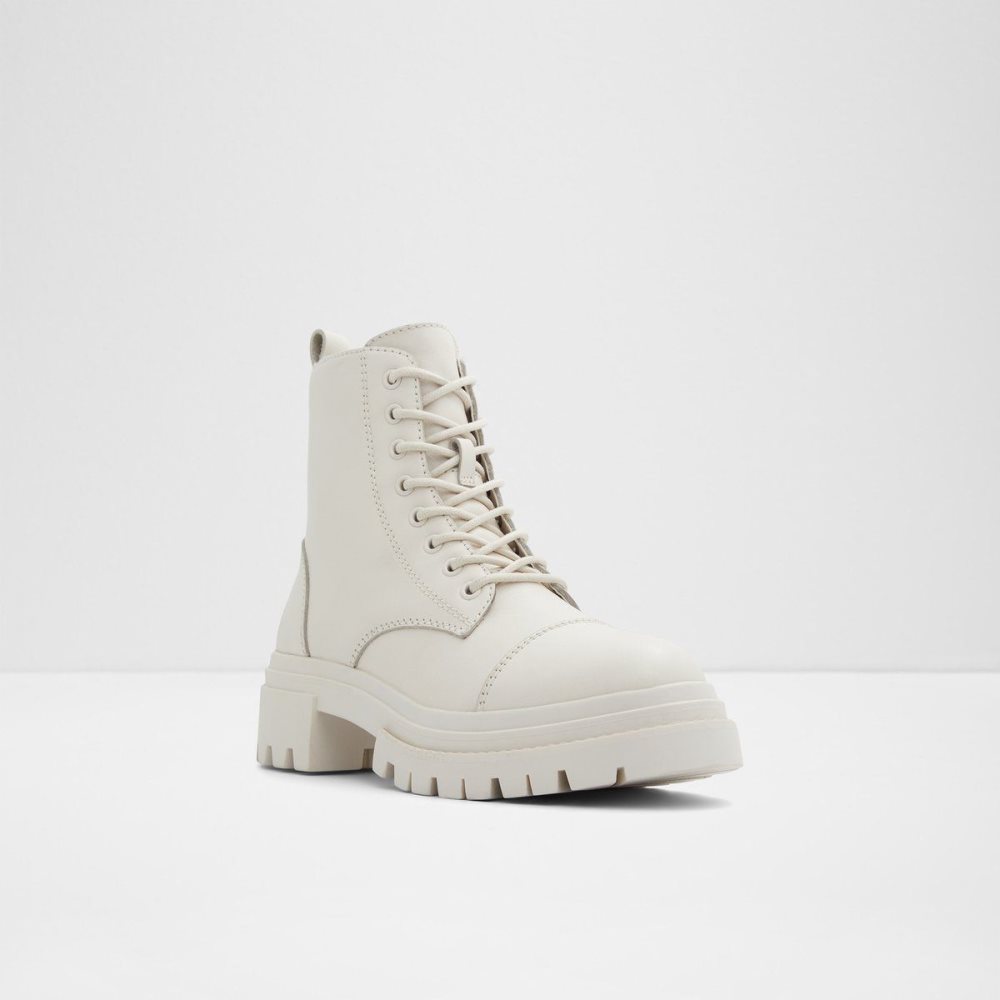 White Aldo Bigmark Combat boots - Lug sole | 763940-KMC