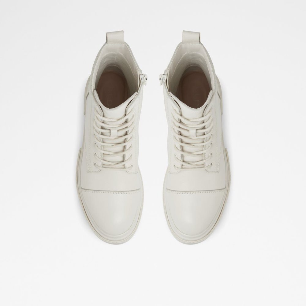 White Aldo Bigmark Combat boots - Lug sole | 763940-KMC