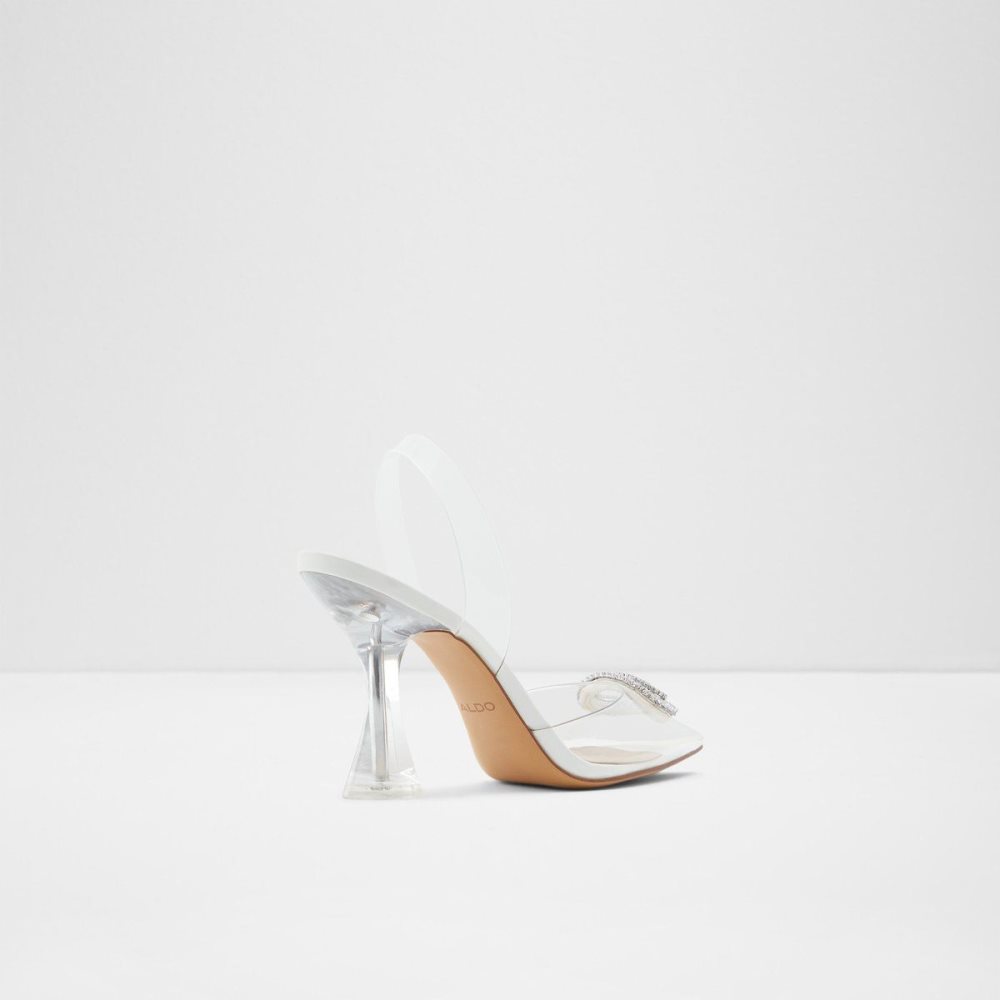 White Aldo Cheers Sling back high heel | 583612-PCJ