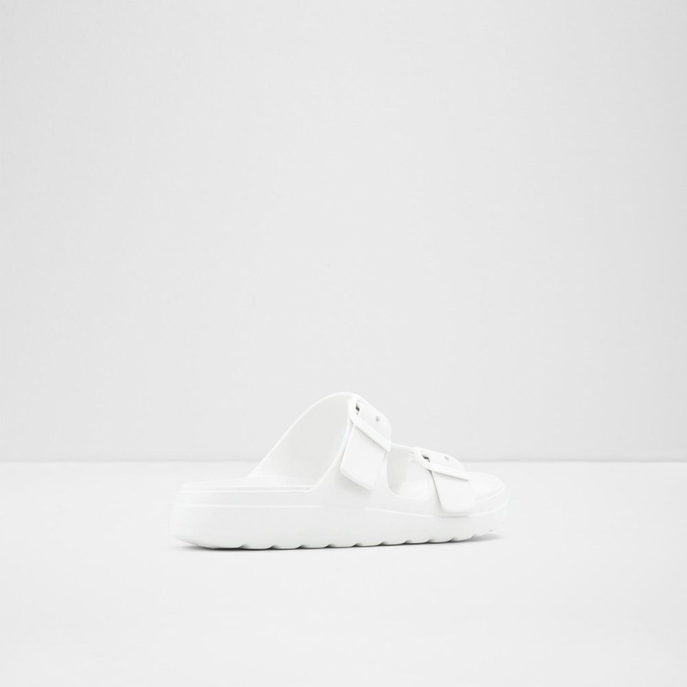 White Aldo Eteiven Slide sandal | 876150-ONK