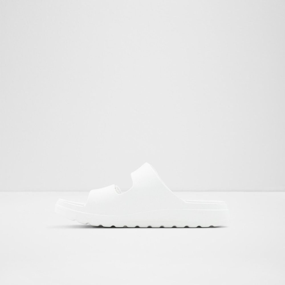 White Aldo Eteiven Slide sandal | 876150-ONK