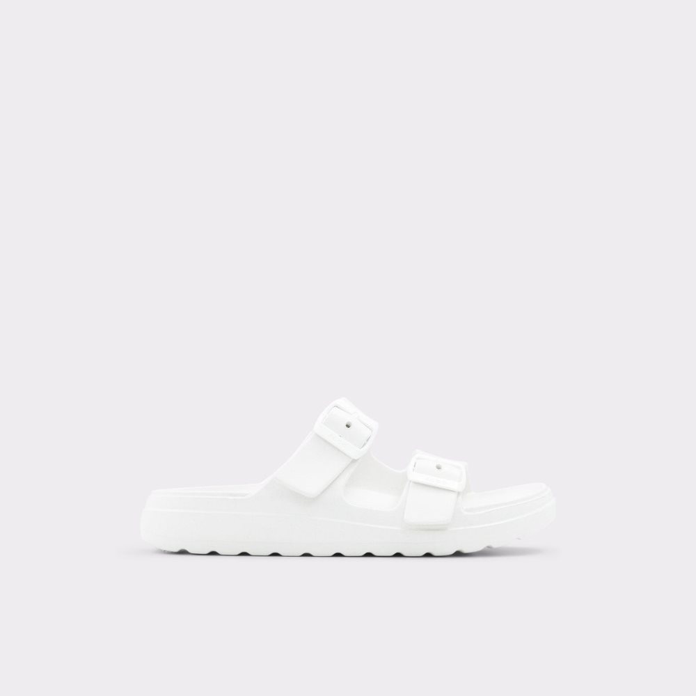 White Aldo Eteiven Slide sandal | 876150-ONK