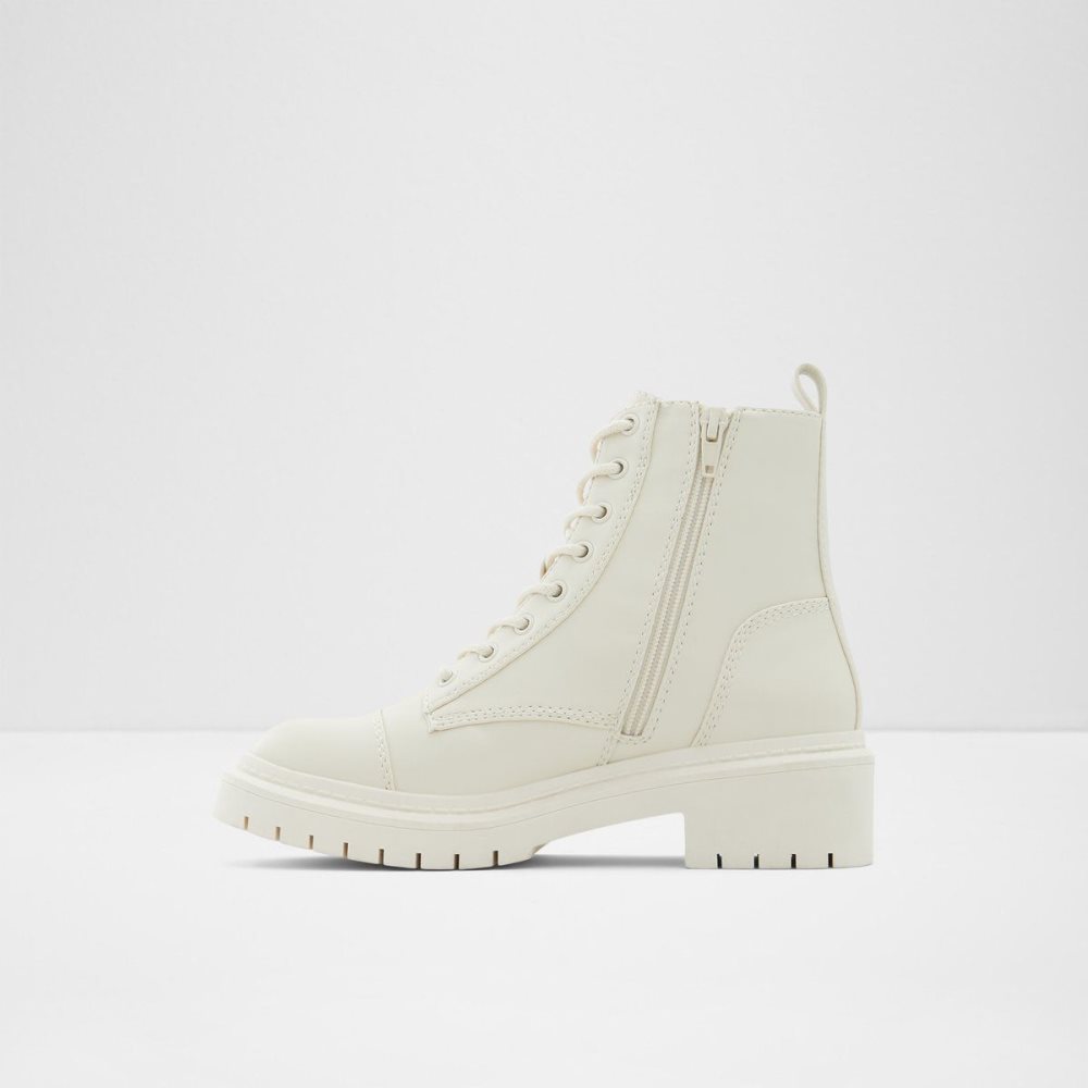 White Aldo Goer Combat boots - Lug sole | 543167-LFM