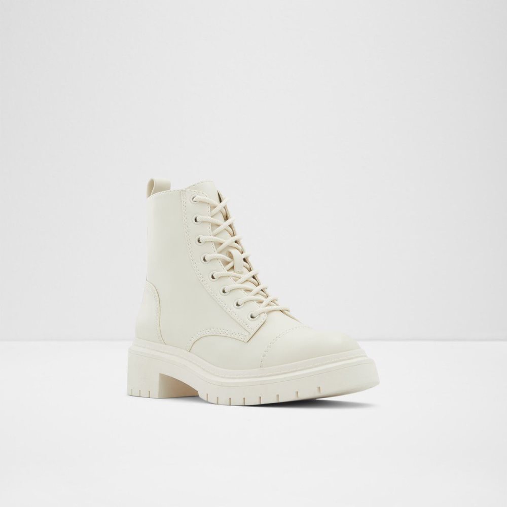 White Aldo Goer Combat boots - Lug sole | 543167-LFM