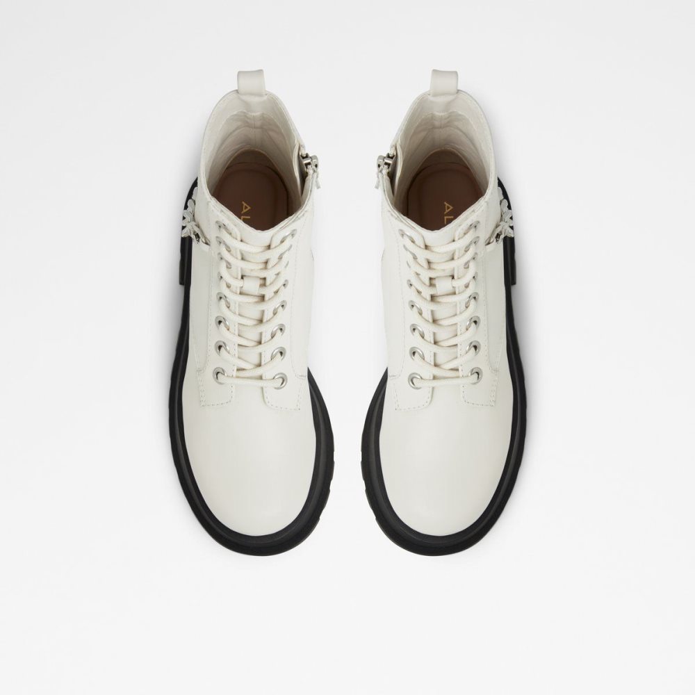 White Aldo Grandeur Combat boots - Lug sole | 970864-XSA