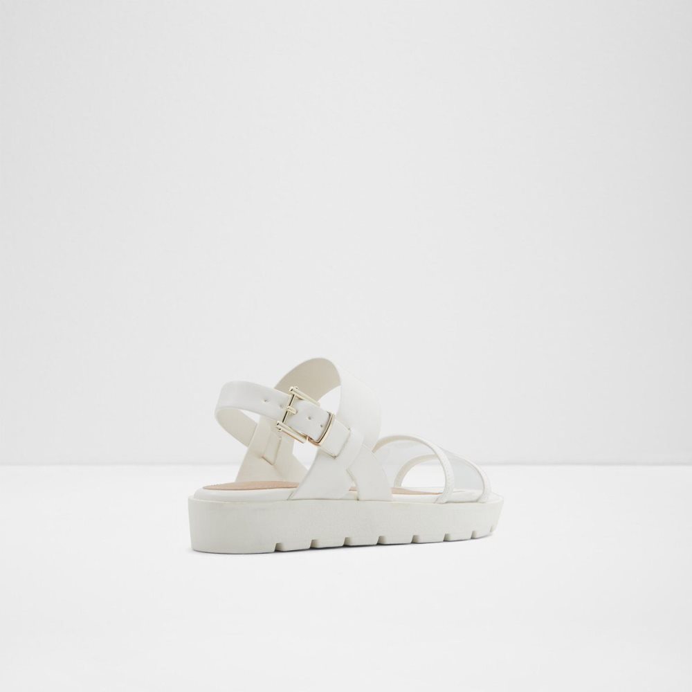 White Aldo Hailey Flat sandal - Lug sole | 604837-HSF