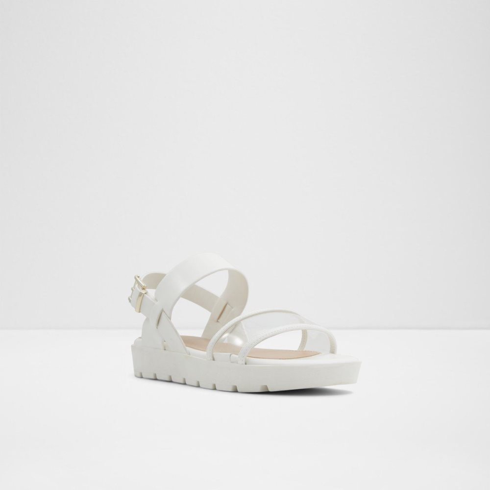 White Aldo Hailey Flat sandal - Lug sole | 604837-HSF