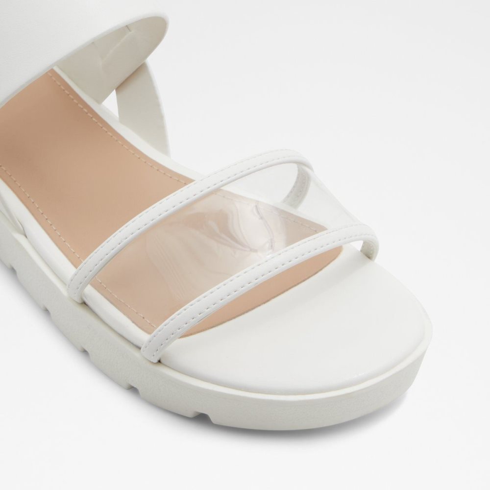 White Aldo Hailey Flat sandal - Lug sole | 604837-HSF