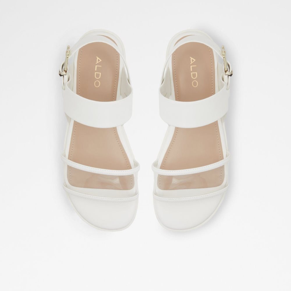 White Aldo Hailey Flat sandal - Lug sole | 604837-HSF