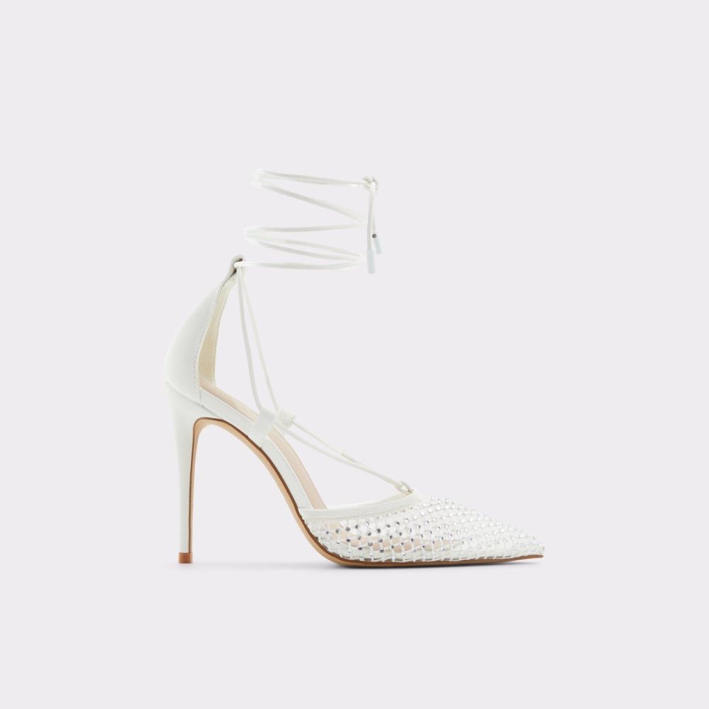 White Aldo Ladanten Strappy heeled shoe | 130625-TMX