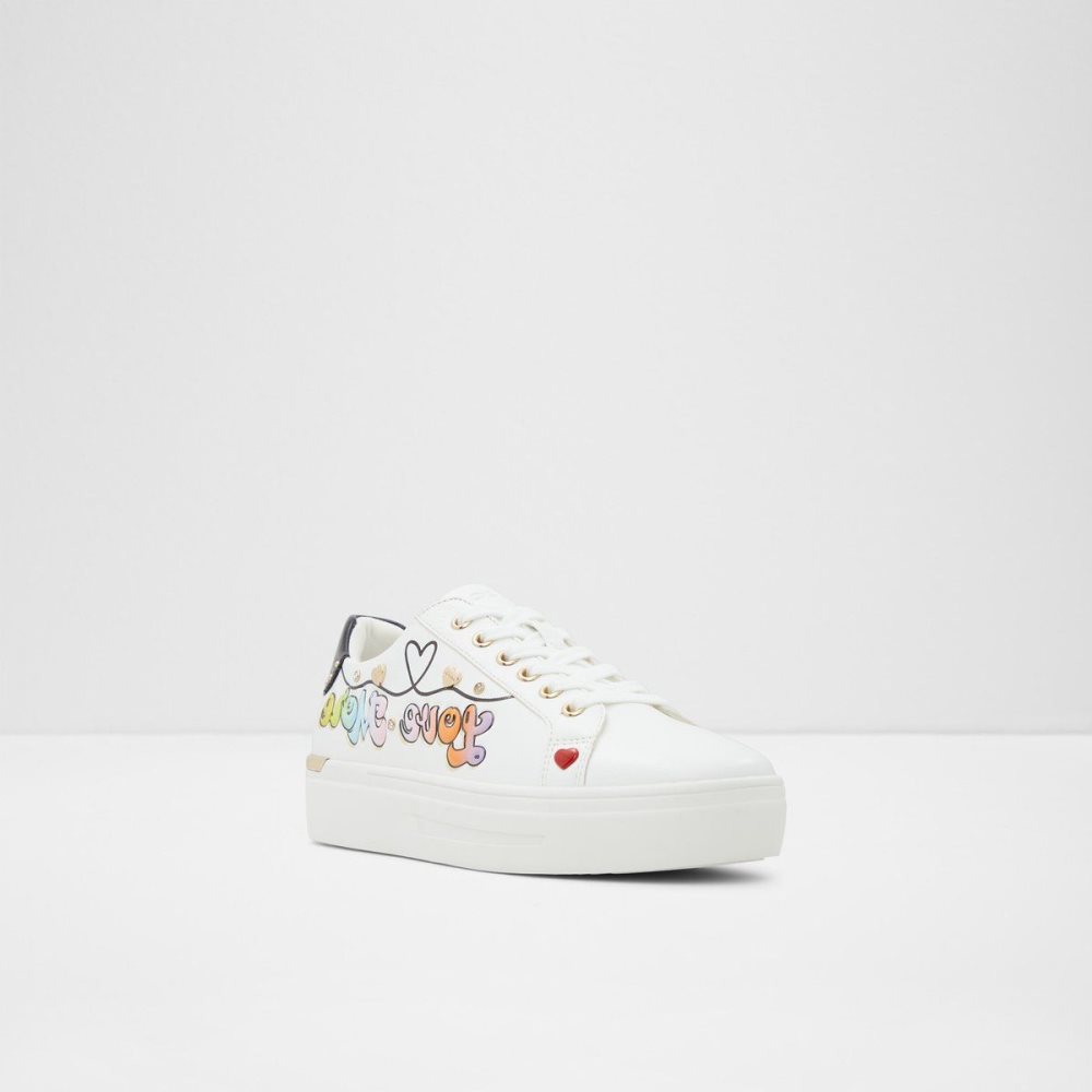 White Aldo Lovemore Low top sneaker | 162375-DIW