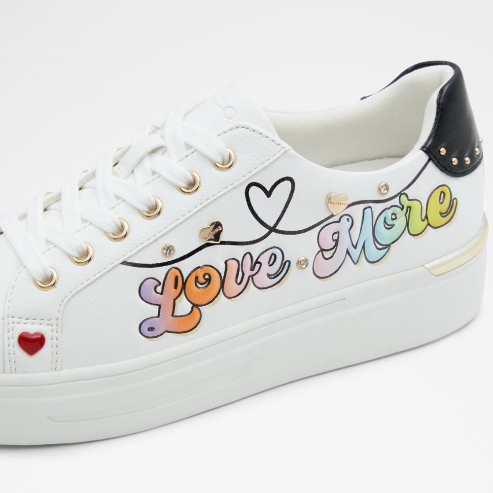 White Aldo Lovemore Low top sneaker | 162375-DIW