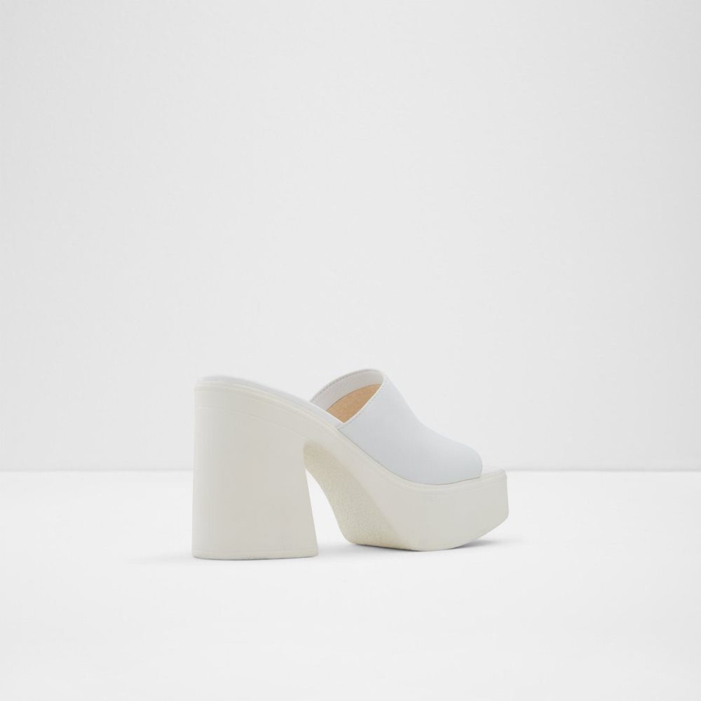 White Aldo Melcee Heeled Mule - Plateforme | 850134-QWT