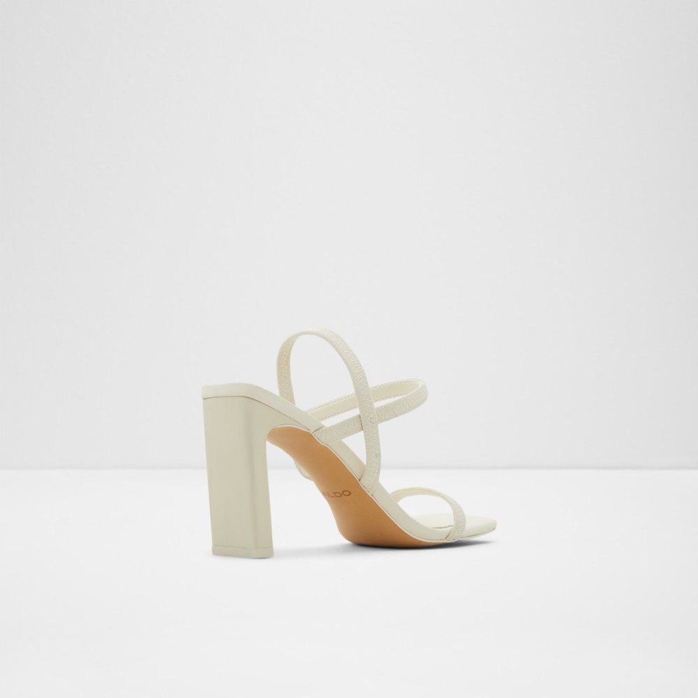 White Aldo Okurr Strappy heeled sandal | 231657-YOP