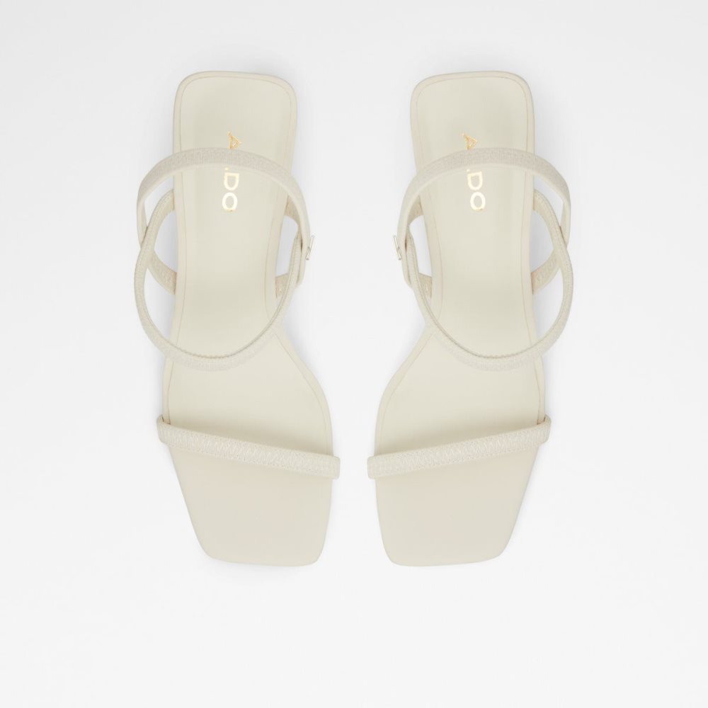 White Aldo Okurr Strappy heeled sandal | 231657-YOP