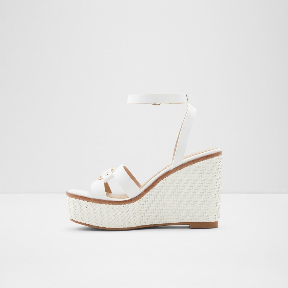 White Aldo Onan Wedge sandal - Wedge heel | 510739-WIH