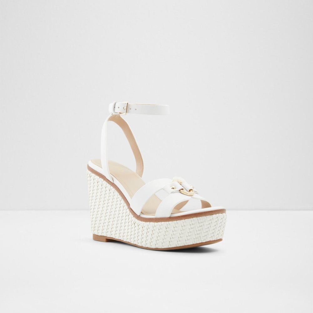 White Aldo Onan Wedge sandal - Wedge heel | 510739-WIH