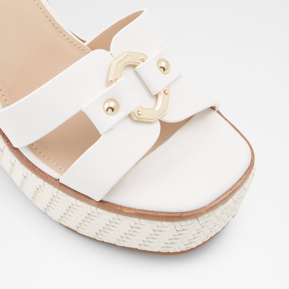 White Aldo Onan Wedge sandal - Wedge heel | 510739-WIH