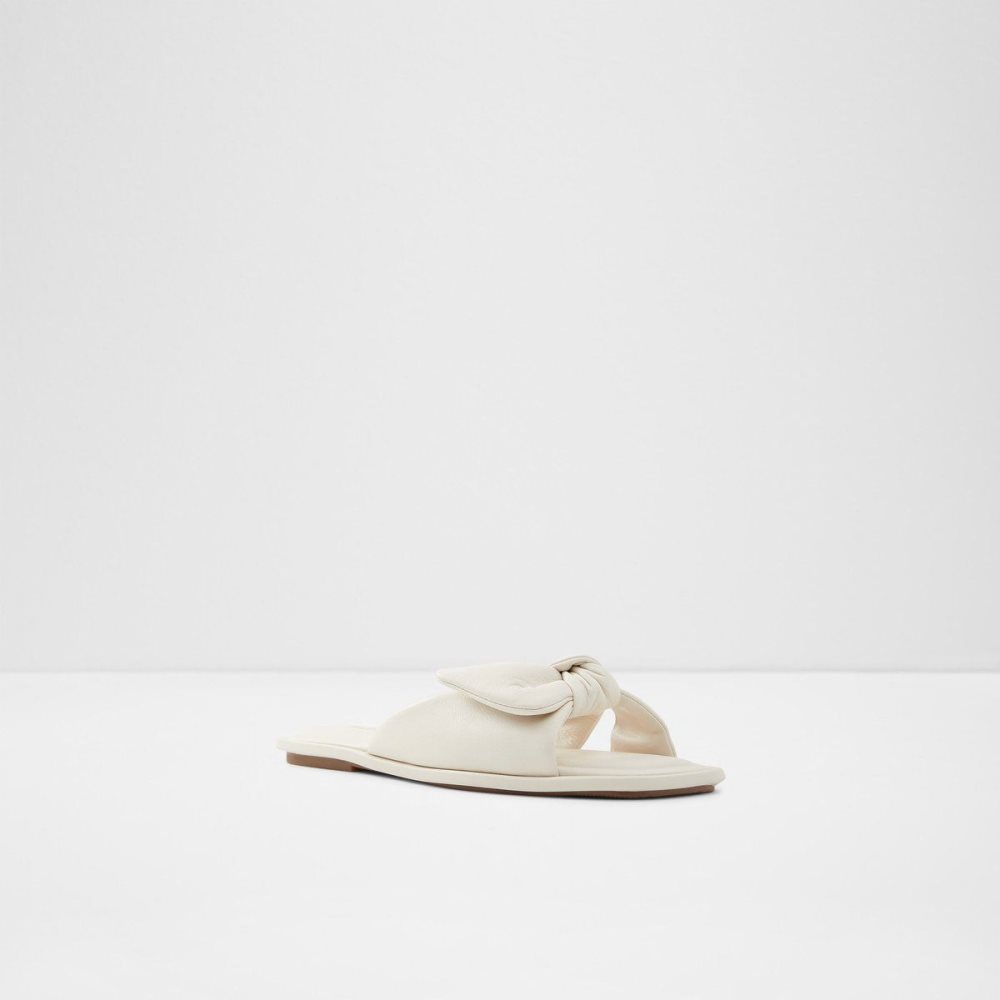 White Aldo Peony Slide sandal | 529673-ANG