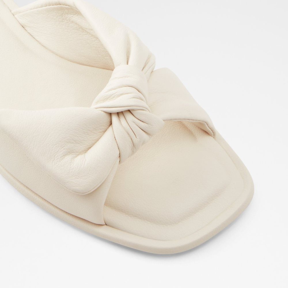 White Aldo Peony Slide sandal | 529673-ANG