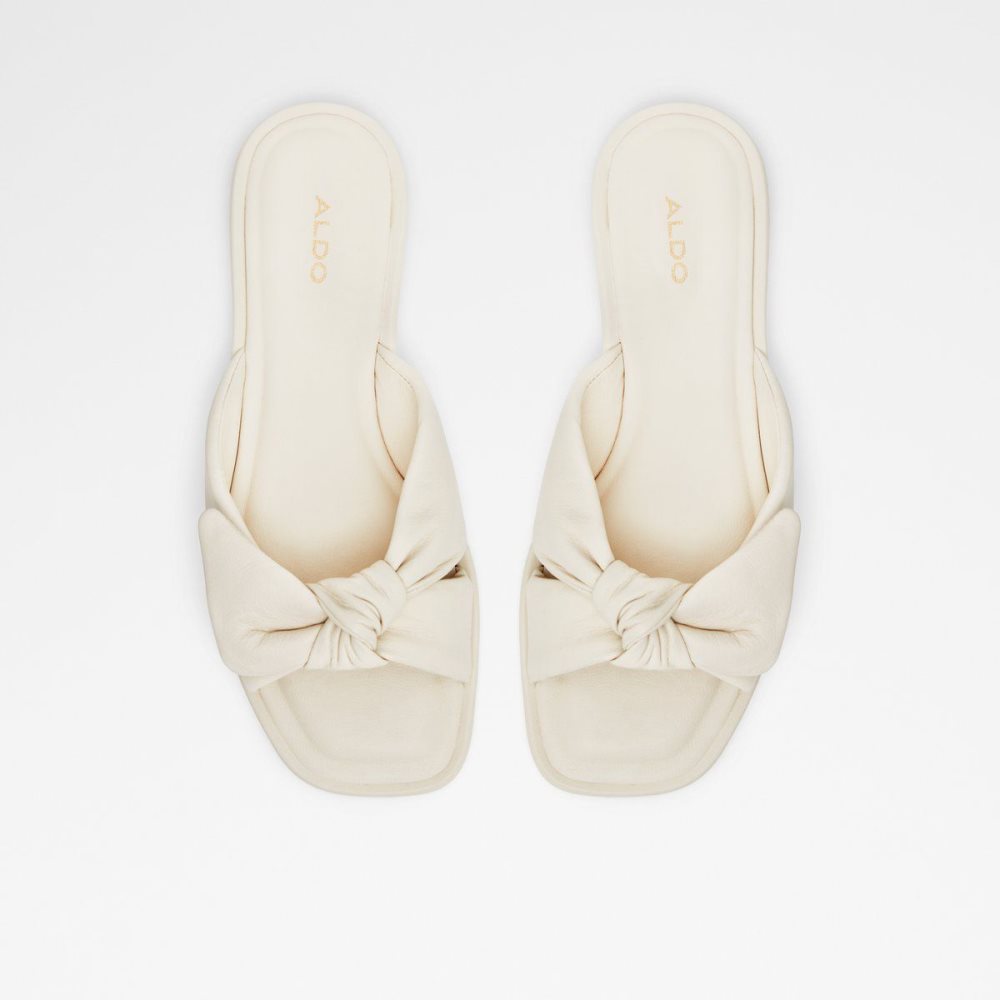 White Aldo Peony Slide sandal | 529673-ANG