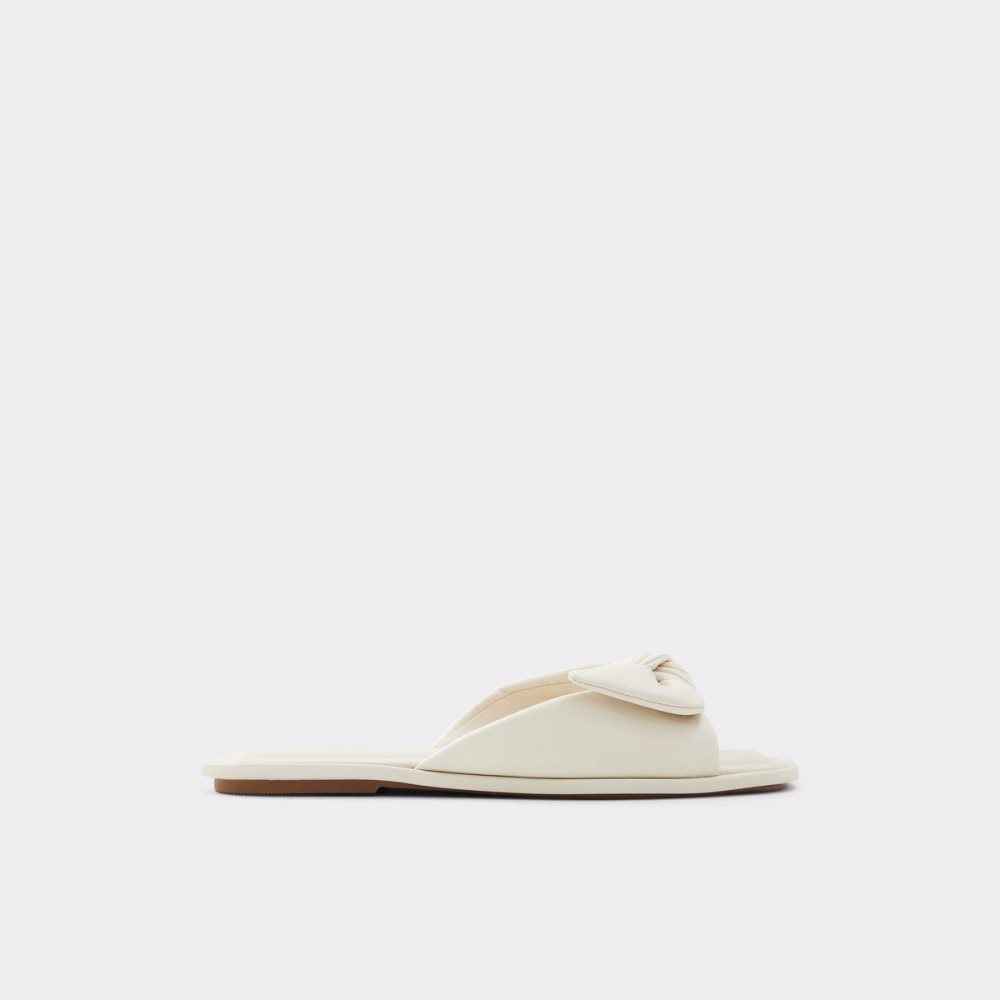 White Aldo Peony Slide sandal | 529673-ANG