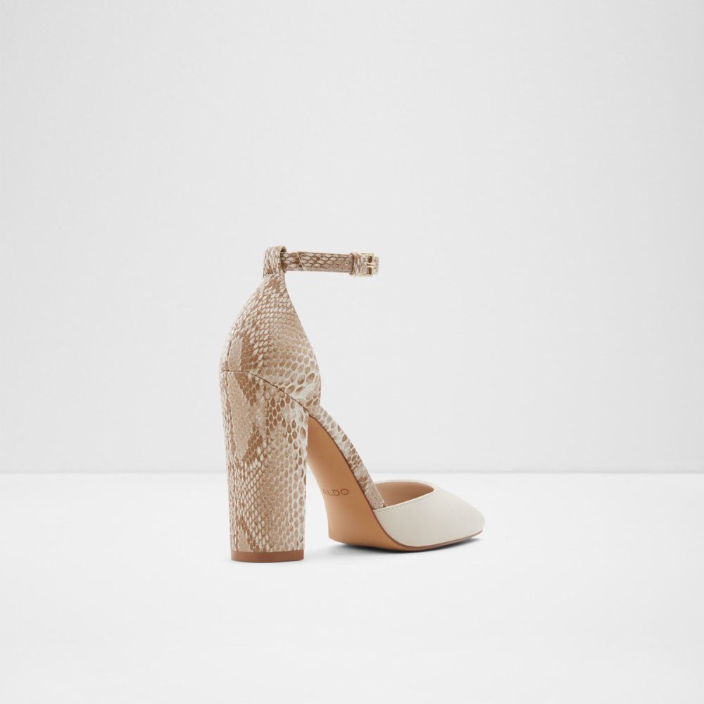 White Aldo Susan Strappy heeled shoe | 346129-ERI