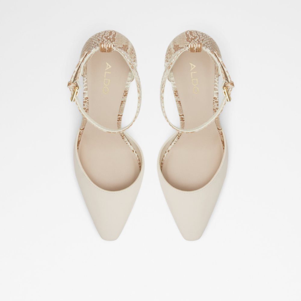 White Aldo Susan Strappy heeled shoe | 346129-ERI