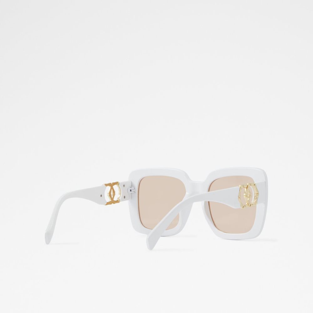 White Aldo Thalin Sunglasses | 521930-KZE