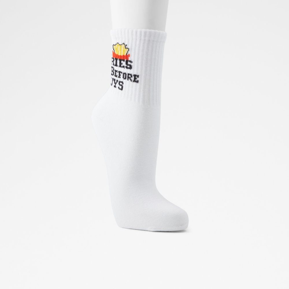 White Aldo Womamar Socks | 486907-CJQ