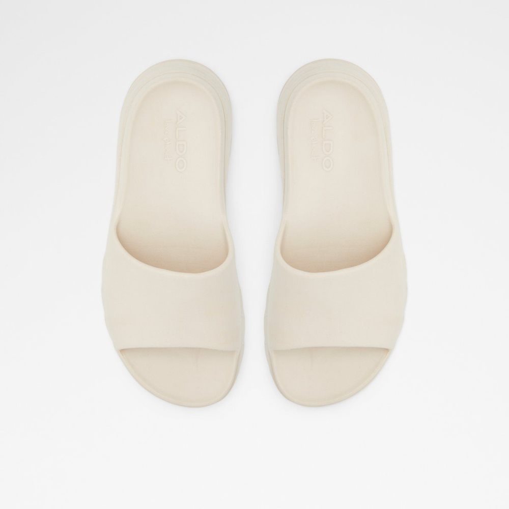 White Aldo Yassi Slide sandal | 358046-SWT